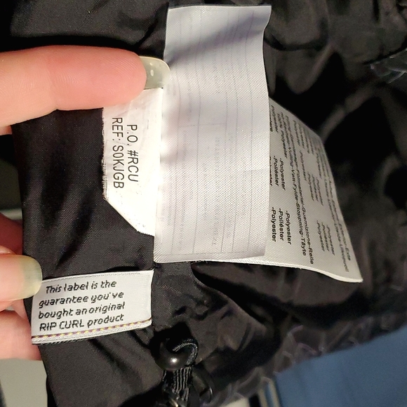 Rip Curl Kids Black Ski/Snowboarding Jacket - Size Large/XL - Picture 13 of 15